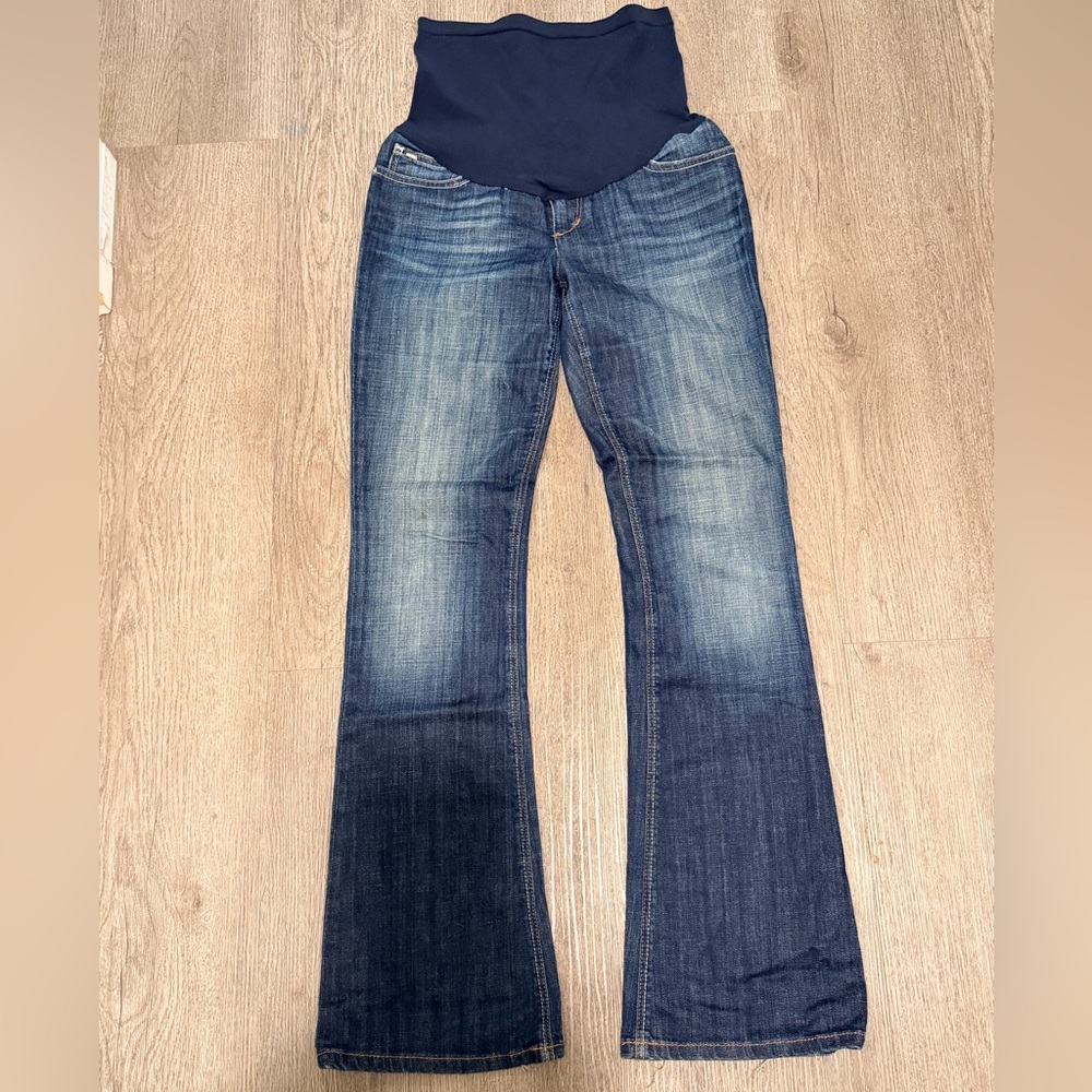 Joe's Provocateur Jeans Dark Blue Flare Maternity Jeans